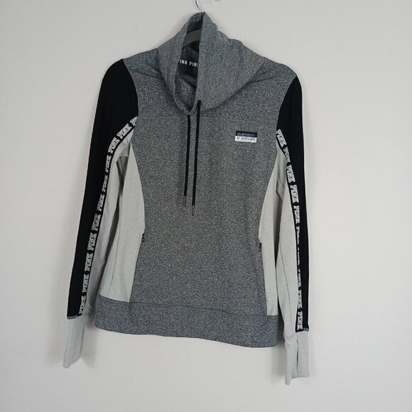 Victoria's Secret PINK Ultimate gray Activewear Cowlneck Pullover size S - Picture 2 of 7